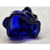 Image 4 : Degenhart Vintage Uranium Glass Dog Figurine - Cobalt - UV Reactive!!!