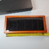 Image 3 : Nice Wooden Glass-Top Coin Slab Storage Case - Holds 4 Standard Slabs