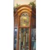 Image 3 : Howard Miller Working Finest Model Grandfather Clock w Mirrord Display Shelves - 3 Chimes