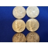 Image 3 : x6 Assorted 90% Silver Half Dollars: Franklin, Kennedy, Walking Liberty FV: $3.00