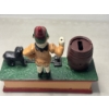 Image 3 : Cast Iron 8" Coin Bank Trick Dog - Mint Condition