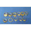 Image 2 : Assorted Gold COLORED Fashion Rings - See Photos For Sizing
