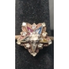Image 2 : 10K Gold Eastern Star Ring - Size 7 - Weight: 3.6g