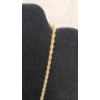 Image 2 : 14K Gold Rope Necklace - Weight: 16.2g
