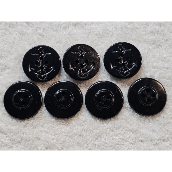 U.S. Navy Pea Coat buttons - 7 Count