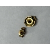 Image 5 : 3 Sets of Stunning 14K Earrings - Pink and Clear Earrings - Drop Earrings - and Studs - Total Weight