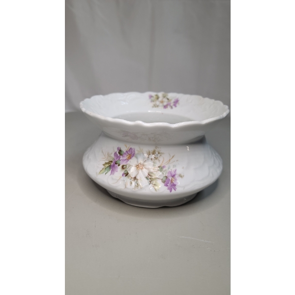 Antique Ladies Porcelain Spittoon 