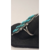 Image 2 : Exquisite Vintage Native American Sterling Silver & Turquoise Ring - Size 8.5 - Weight: 7.4g