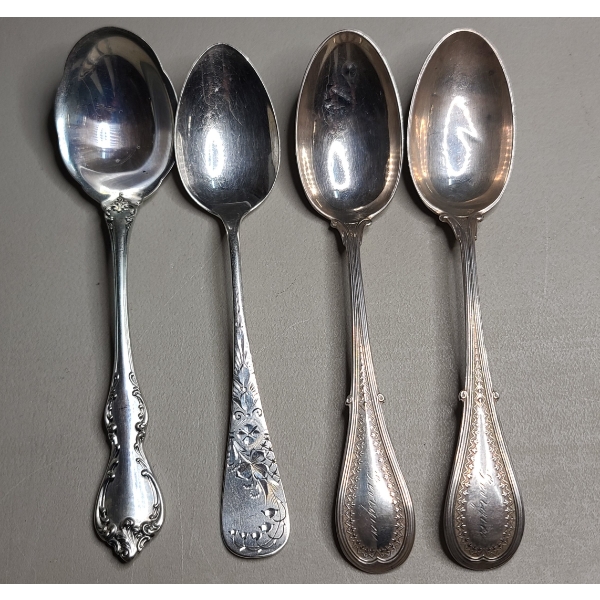 (4) Sterling Silver Spoons - Total Weight: 107.2g