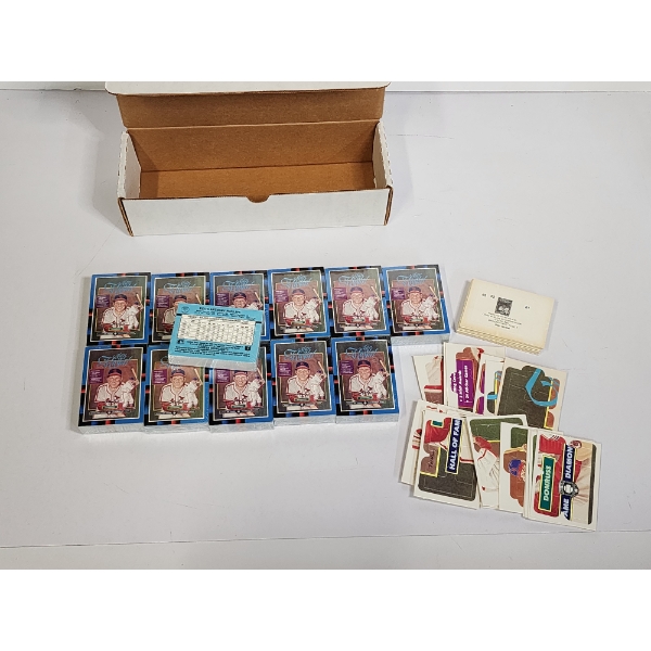 Huge Lot of 1987-88 Donruss/Leaf Baseball Puzzle & Cards: Includes 12 Sealed Packs