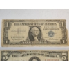 Image 2 : U.S. Paper Money: 1957 Blue Seal $1 Silver Certificate, 1963 Red Seal $5 Note, 1953 Red Seal $2 Note