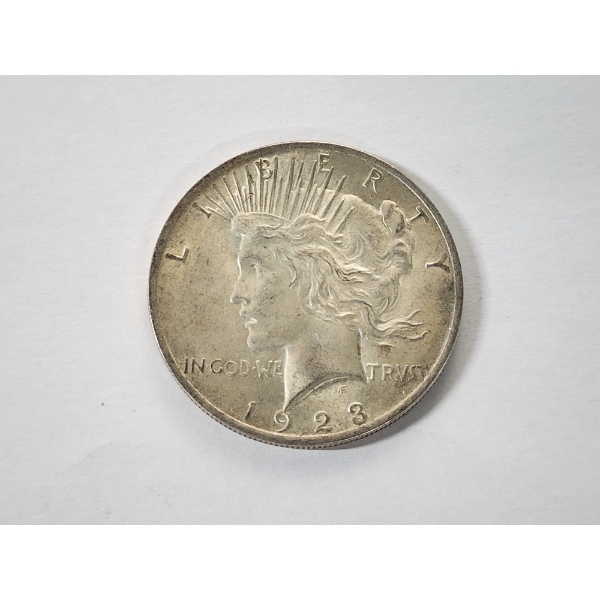 1923 Silver Peace Dollar - 90% Silver U.S. Coin