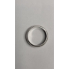Image 4 : 14K White Gold Vintage Women's Keepsake Milgrain Edged Wedding Band - Size 5 - Weight: 3.7g