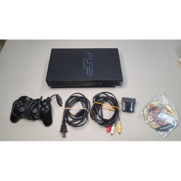 PlayStation2 Console With Controller, Power Cords, Wireless Receiver & Grand Theft Auto San-Andres