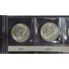 Image 3 : Qty 8 - Frankin Half Dollars In BU Condition In Sealed Sleeve Page 1948 Thru 1951 90% Silver