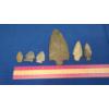 Image 9 : (6) Assorted Sized Arrowheads 