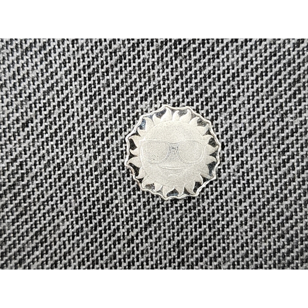 1 Gram .999 Fine Silver Sun With Shades Round - Limited Production - Mint Condition