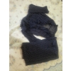 Image 1 : Vintage Black Polka Dot Blouse with Matching Wrap Skirt - Women's Small