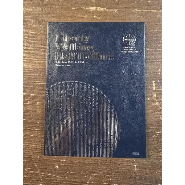 Walking Liberty Half Dollars Book - 1916 to 1936 - $3.50 FV