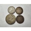 Image 1 : Four Assorted Silver World Coins Featuring Three Canadian & One Great Britain Coin! ASW FOUND BELOW!