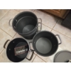 Image 3 : Three Chef Quality Calphalon Large Pots With Lids