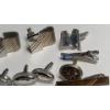 Image 3 : Lot Of Assorted Silver-tone Cuff Links, Tie Clips, & More