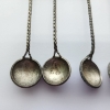 Image 2 : Lot of 7 Vintage Assorted Silver Coin Spoons with Assorted Geodes - AT LEAST 80% Silver TW: 114.4g