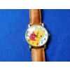 Image 2 : Vintage Timex Disney Winnie the Pooh Gold-Tone Leather Band Watch 