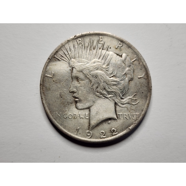 1922 United States 90% Silver Peace Dollar from Philadelphia Mint!