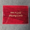 Image 1 : .9999 Gold Foil - Full Deck of Playing Cards In Pack & W Mahogany Case - US $100 Note Themed