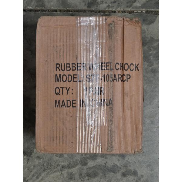 New In Box- Rubber Wheel Chock Set Anti Slip, 2 Ton Capacity