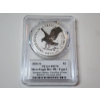 Image 3 : PCGS PR70 2021-S American Silver Eagle Reverse PR - Type 2 - 1 oz .999 Fine Silver 