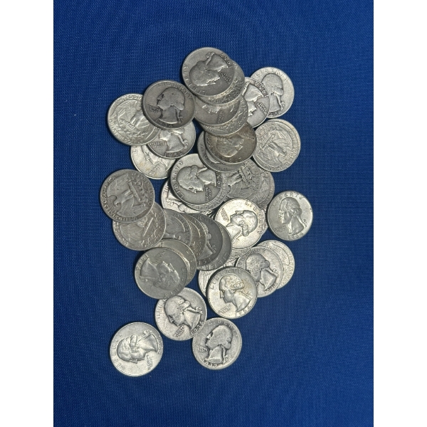 Assorted 90% Silver Quarters - $10 Face Value