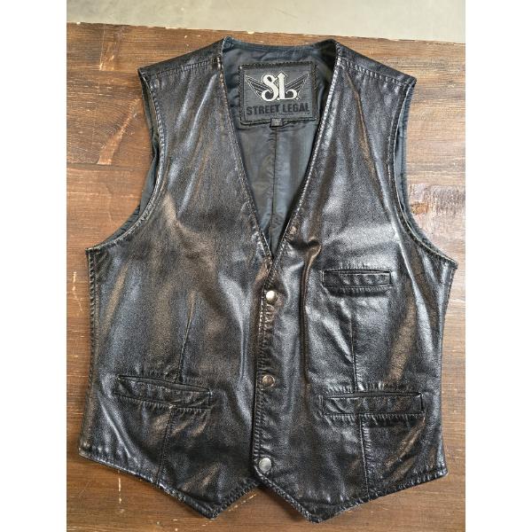 Street Legal by Sermans Leather Vest  Size 38