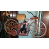 Image 4 : 2 Pc Group Carved Wood & Metal Antique Car & Motorcycle - Decorative Collectibles - See Pics