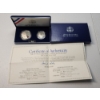 Image 1 : 1993 Bill of Rights Commemorative 2-Coin Proof Set: 90% Silver Dollar & 90% Silver Half Dollar 