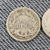 Image 3 : Two United States 90% Silver Barber Dimes ~ $0.20 Face Value