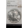 Image 2 : NGC 1992 MS 69 1 Troy Ounce 99.9% Silver American Eagle 