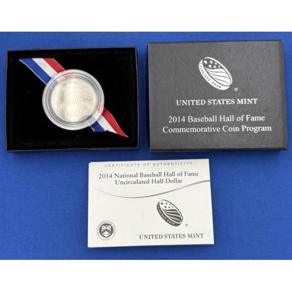 2014 US Mint National Baseball Hall of Fame Uncirculated Half-Dollar