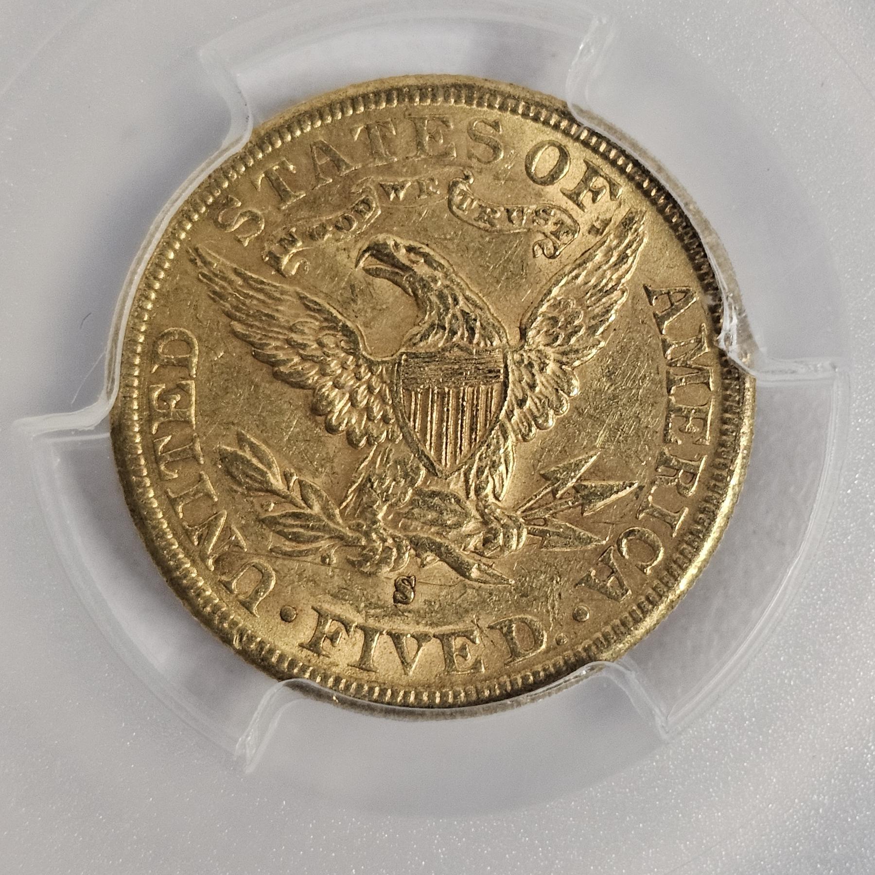 INCREDIBLE COIN!!! 1886-S Liberty Head $5 90% Gold Half Eagle ...