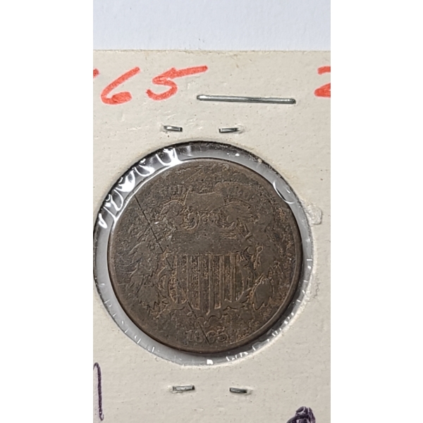 United States 1865 Two-Cent Coin
