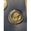 Image 10 : American Historic Society 4 Mercury Silver Dime Display W/13C US Stamp-Ft. 1923, 1924-S, 1925 & 1926