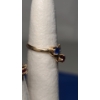 Image 10 : 10K Gold Diamond and Ruby Love Eternity Band Ring & 10K Blue Sapphire/Ruby Ring -Weight: 3.6g