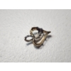 Image 2 : Two-Tone 10K Gold Heart Pendant - Total Weight: 2.2g