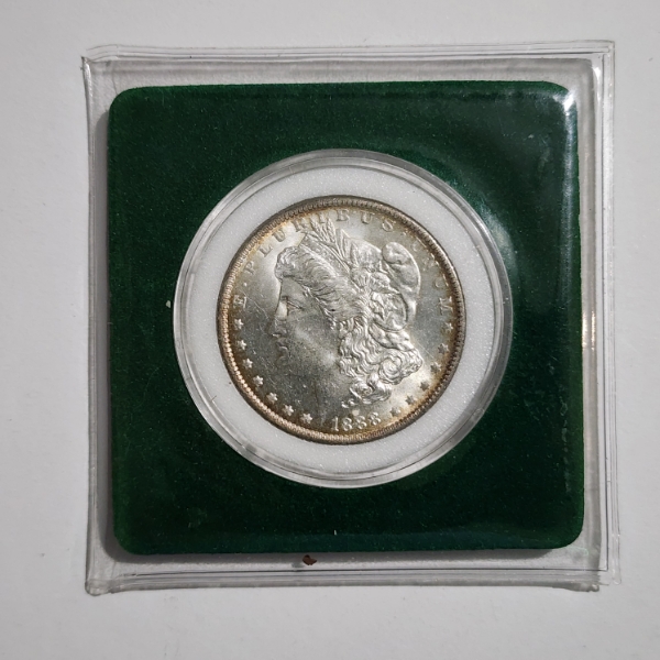 United States 1888-O Morgan 90% Silver Dollar in Protective Holder ~ New Orleans Minted Dollar!