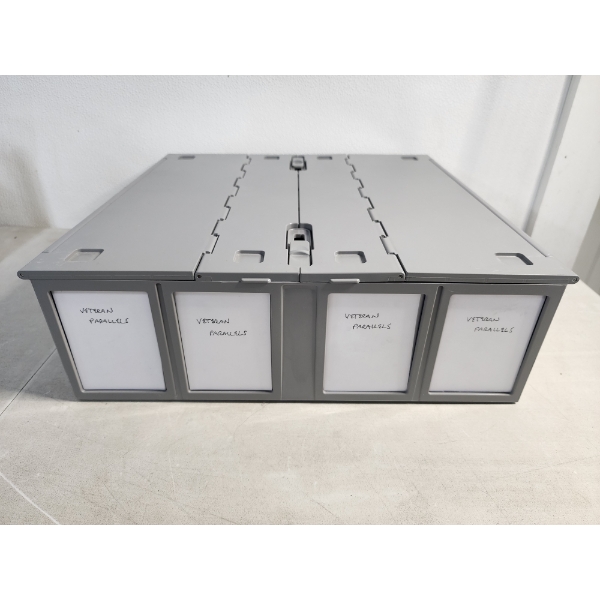 Durable Plastic Trading Card Storage & Organization Box - Comes With Adjustable Dividers