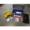 Image 1 : Stanley 17''x12'' Storage With Batteries, Kobalt 22''x10'' Toolbox With Large Group Of Push Retainer