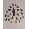 Image 1 : 23 Pcs - Group Of Indian Arrowheads - Largest 4 Inches - See Pictures