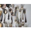 Image 5 : Huge Lot of Assorted Silverplated Flatware and Serving Utensils TW: 7.0lbs
