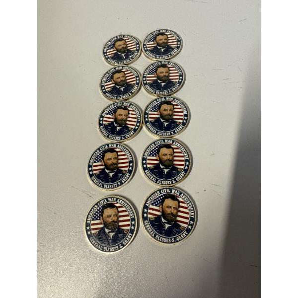 American Civil War Anniversary - General Ulysses S. Grant Coins - Union States - Civil War - Set of 